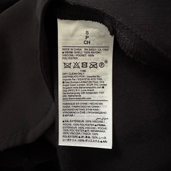 Banana Republic Black Aurelia Satin Trapeze Mini Dress - Picture 5 of 5